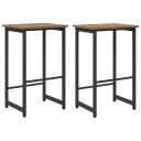 vidaXL Barstol 2 stk. Artisan eik 40 x 32 x 64 cm Konstruert tre