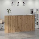 Resepsjonspult artisan eik 200x50x103,5 cm konstruert tre