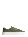 J. Lindeberg Art Signature Suede Sneaker   Khaki green   42