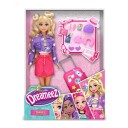Dreameez Dukkesett m/ 29cm dukke og tilbehør Reisesett