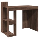  Skrivebord brun eik 103,5x56,5x94 cm konstruert tre