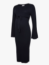 Vero Moda Maternity New Siv Long Sleeve Knit Midi Dress Blå XS