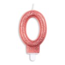 Kakelys Tall Glitter Roségull   Tallet 0