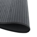  Teppe rund svart 100 cm bambus 8721012370036