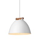 Halo Design Copenhagen ÅRHUS pendel Ø24 E27, Hvit / Tre