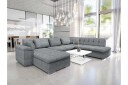 Dynir Sofa med Sjeselong og Divan 4 seter   Grå