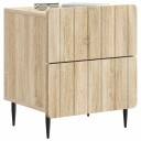  Nattbordskap Sonoma eik 43 x 34,5 x 49,5 cm Konstruert tre