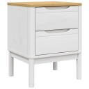  Nattbord hvit 45x39x57 cm heltre furu 374003
