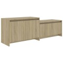 vidaXL TV-benk sonoma eik 146,5x35x50 cm konstruert tre