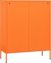 vidaXL Kommode oransje 80x35x101,5 cm stål