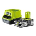 Ryobi Batteri Med Lader ONE+ RC18120 125 18v 2.5Ah