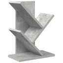 vidaXL Tre Bokhylle 3 Hyller 30 x 18 x 40 cm Konstruert tre Betonggrå