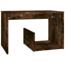 vidaXL Sidebord røkt eik 59x36x38 cm konstruert tre