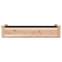 vidaXL Høybed med foring 120x45x25 cm heltre gran