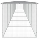 Vidaxl Kyllingbur Med Tak Lysegrå 803X98X90 cm Galvanisert Stål