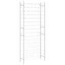 vidaXL Vinstativ for 96 flasker metall hvit