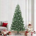  Juletre med 300 LED med stativ grønn 240 cm PVC