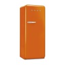 Smeg 50"s Style Kombiskap med Fryser Oransje FAB28ROR6