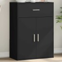  Skjenk svart 60x30x84 cm konstruert tre