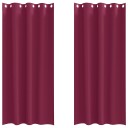  Gardiner med gardiner 2 pcs Vinrød Polyester