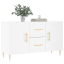 vidaXL Skjenk hvit 100x36x60 cm konstruert tre
