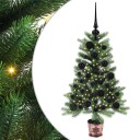  Juletre med 150 LED med stativ grønn 90 cm PE