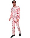 UV Glow Bloodsplatter Kostymedress til Mann M