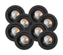 Sg Armaturen As Junistar Eco IsoSafe 8 pack 6W LED 2700K - Svart