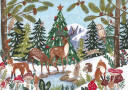 Animal Winter Scene Plakat Plakat / 21x30cm