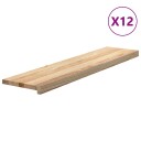  12 Stk Ubehandlet 100x25x2cm Heltre Eik