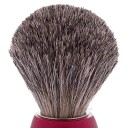 Plisson Shaving Brush, Russian Grey Badger & Pearl RedSize 12