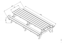 Rastebenk Ruby 300cm