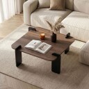 Coffee Table Nordure Valnöt Svart -