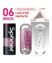Tenga Spinner 06 Brick Masturbator      - Klar