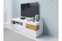 Tomeka TV benk 160 cm   Hvit/Tre