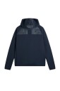 J. Lindeberg Heyden Quilt Hybrid Hood   Navy   M