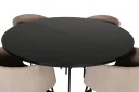Copenhagen Matgruppe 140 cm Rund med 4 Berit stoler - Beige