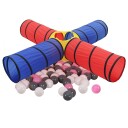 Vidaxl Leketunnel med 250 baller flerfarget