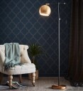 Chester Gulvlampe Sort/Bronse