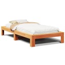  Sengeramme uten madrass voksbrun 90x200 cm heltre furu 8721158369543