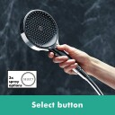 Hansgrohe Rainfinity Dusjholdersett 130 Ø130 mm, 3jet, m/dusjslange 160 cm, Krom