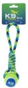 K9 Zs Tennisball Rope Tug 31cm