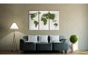 Bilde Grønt Land Sommerfugler Triptyk 120x80 Artgeist sp. z o. o.