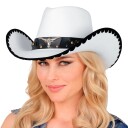 Widmann Cowboyhatt Hvit med Okse One size 11924