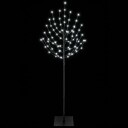 vidaXL LED juletre Svart 150 cm Stål 140 LED-lys