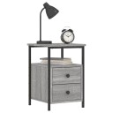 vidaXL Nattbord sonoma eik 34x35,5x50 cm konstruert tre