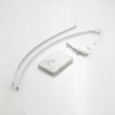 Lindby Kendra buet LED-gulvlampe, hvit