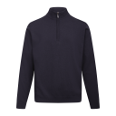 Jake Half-zip Dark Navy S Basic half-zip knit sweater