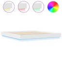  Sengeramme med LED-lys hvit 180x200 cm 8721012275072