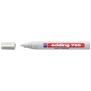 Edding 750 Permanent Markeringstusj Hvit 2-4 Mm for Stål